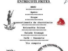 photo de Repas entrecôte frites